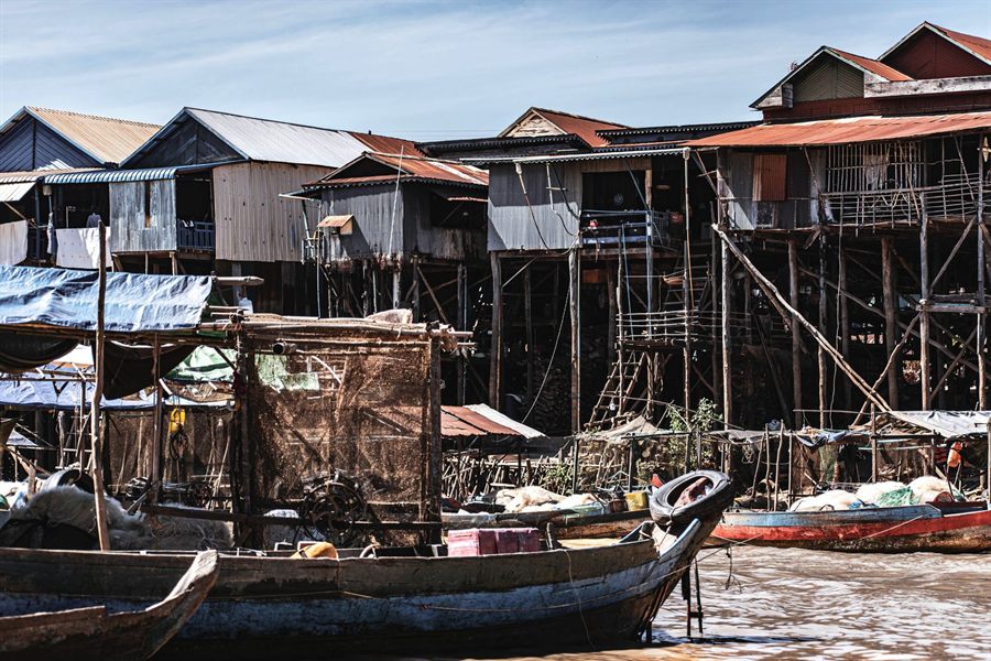 Stilt houses on the Tonle Sap